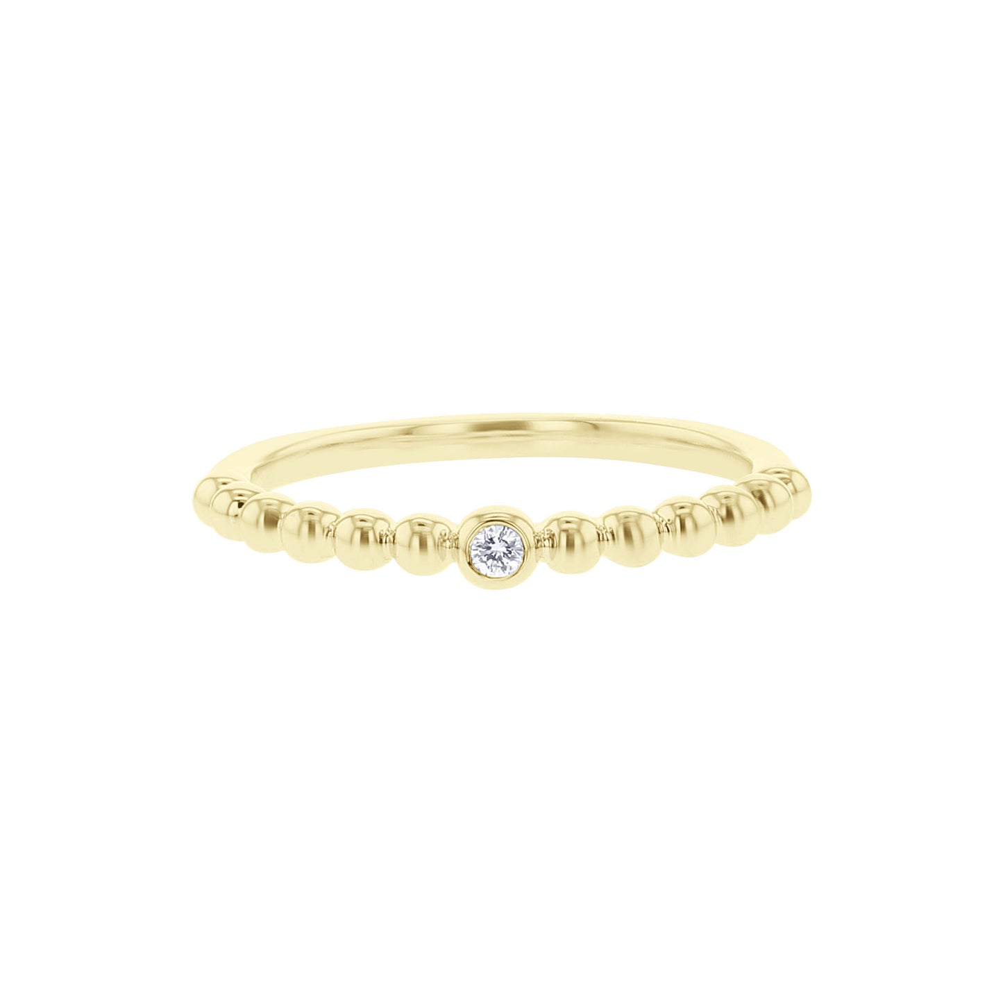 Bubble Bezel Diamond Ring