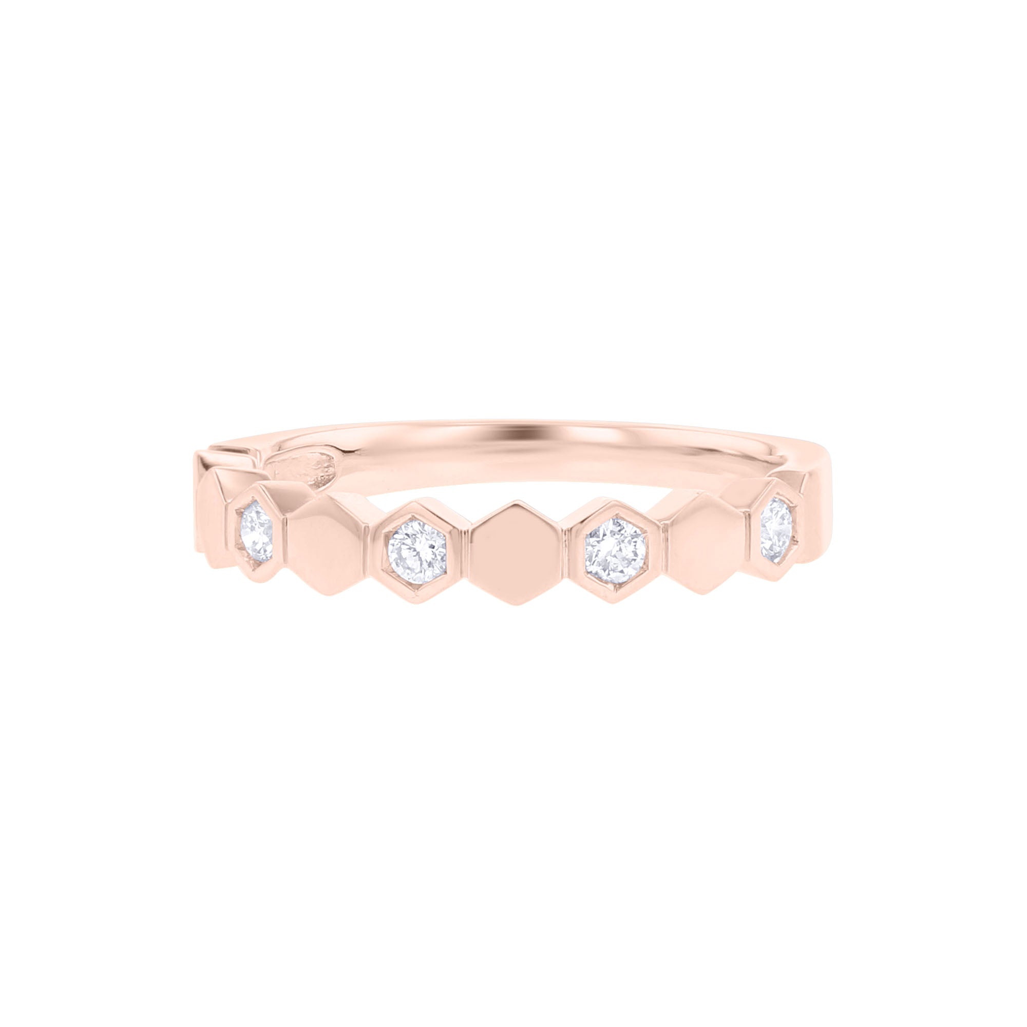 Geometric Stackable Diamond Ring