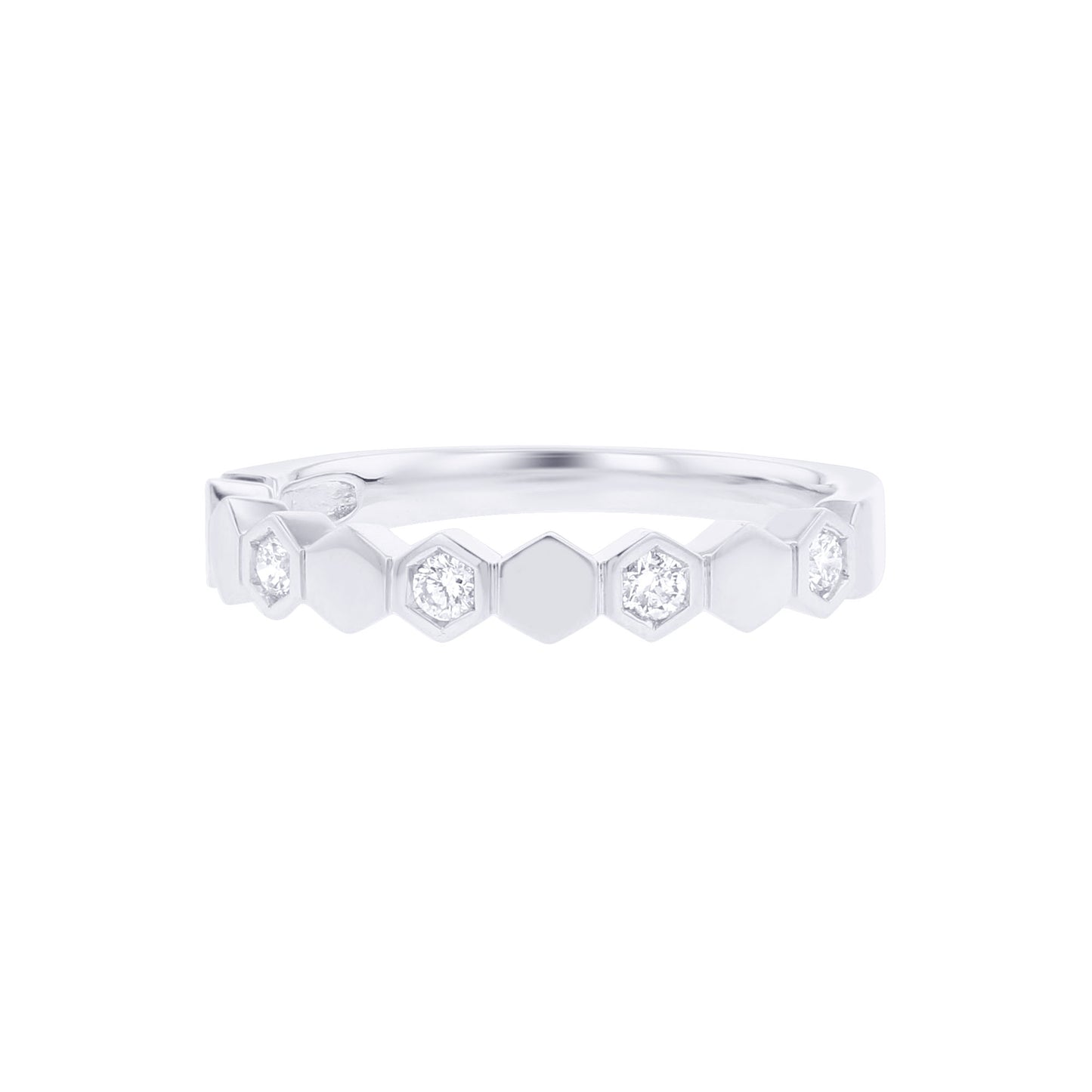 Geometric Stackable Diamond Ring