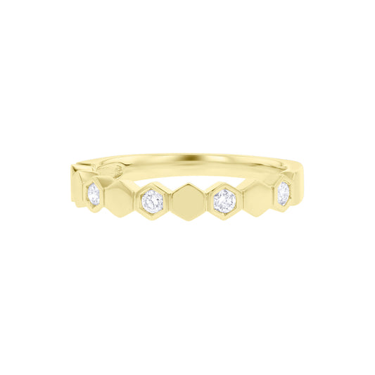 Geometric Stackable Diamond Ring