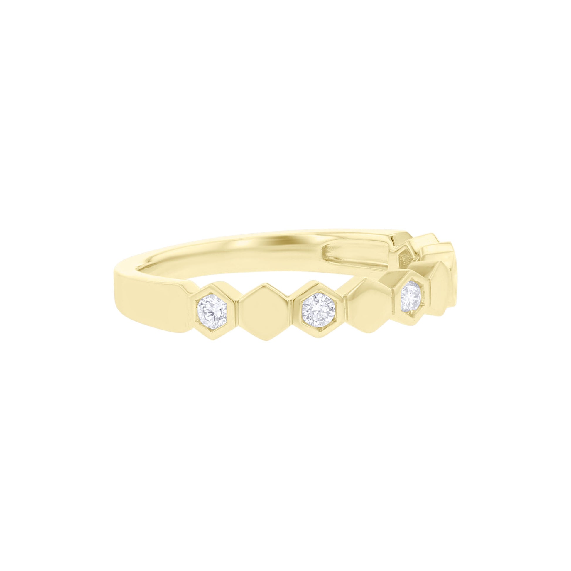 Geometric Stackable Diamond Ring