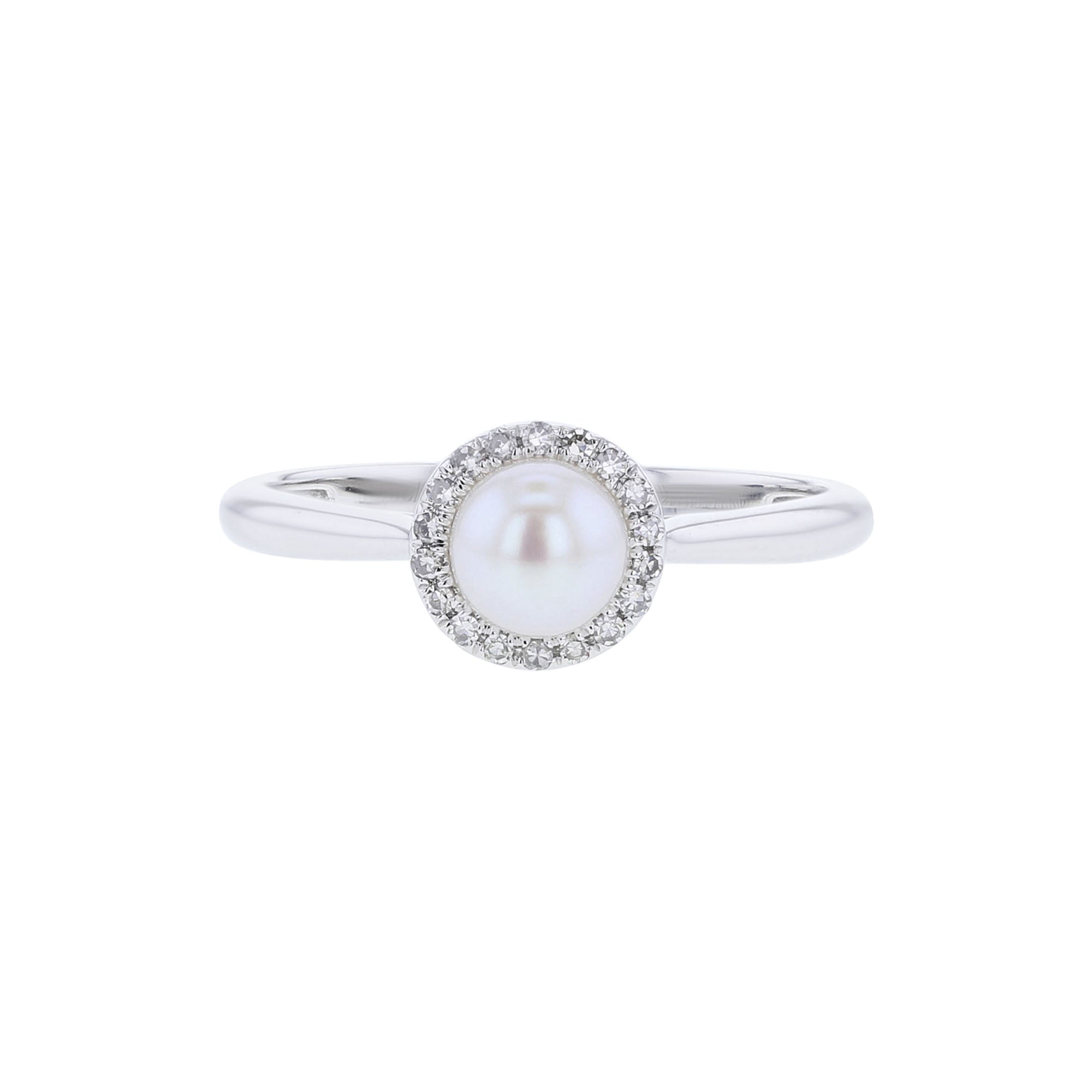 Popsicle Pearl & Diamond Ring