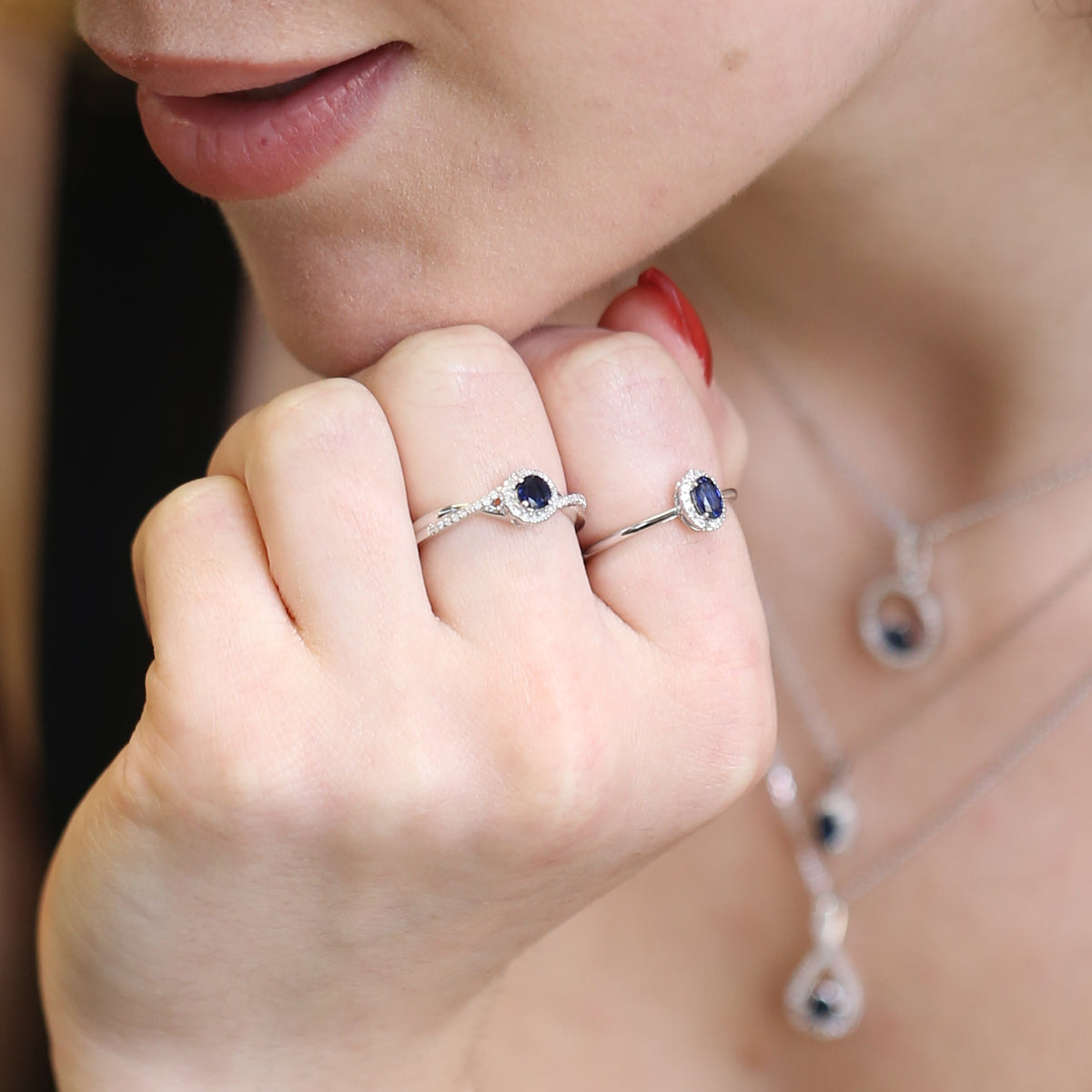 Popsicle Sapphire & Diamond Ring