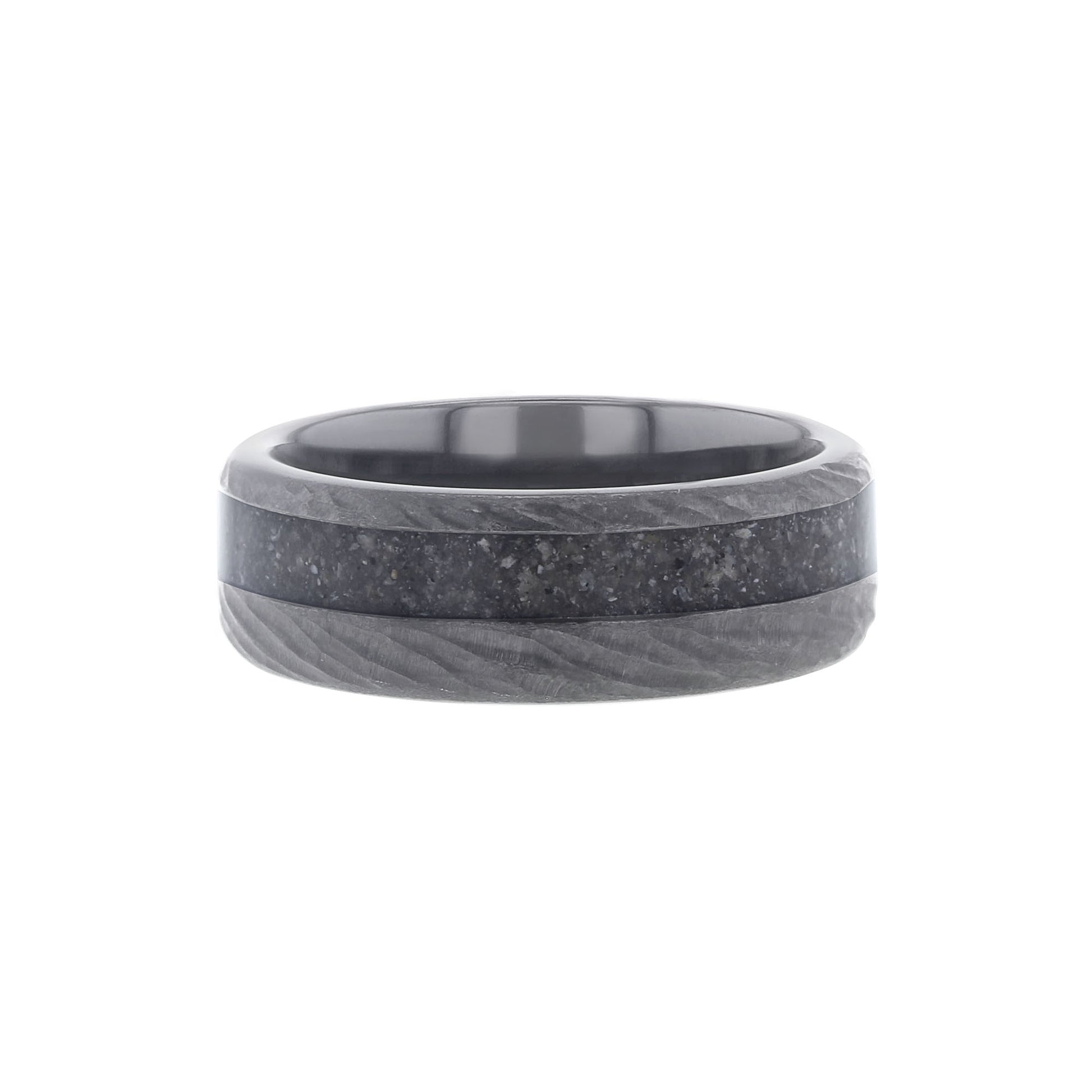 Sandbar Black Ceramic Wedding Ring – Steven Singer Jewelers