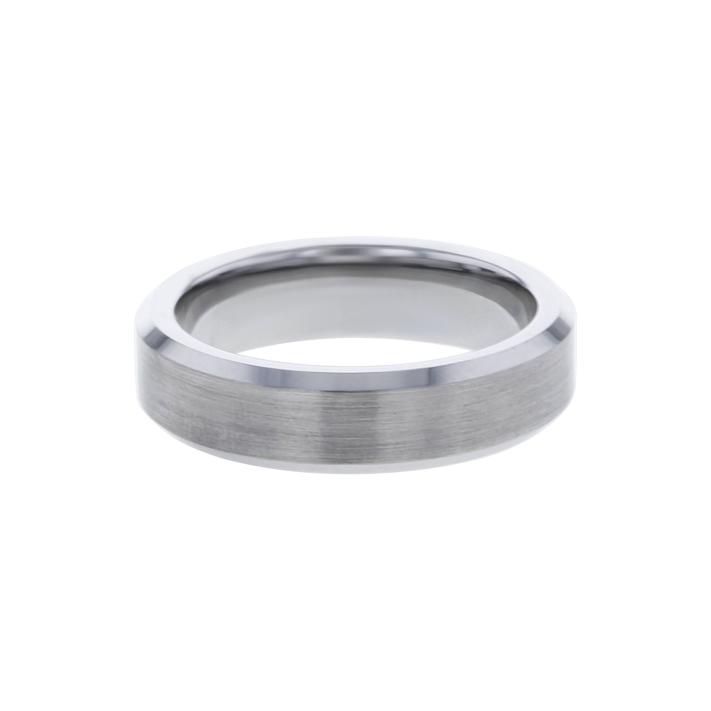 Calvin Tungsten Beveled Wedding Ring - 6mm