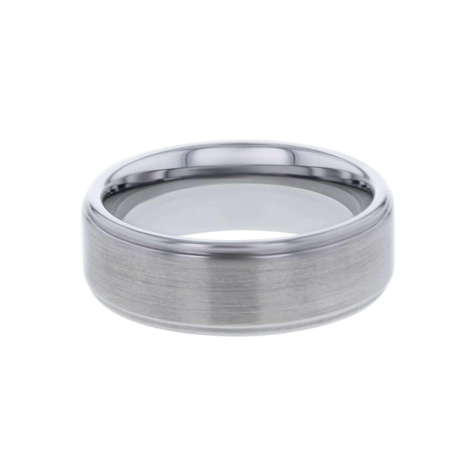 Dale Tungsten Step Edge Wedding Ring - 8mm