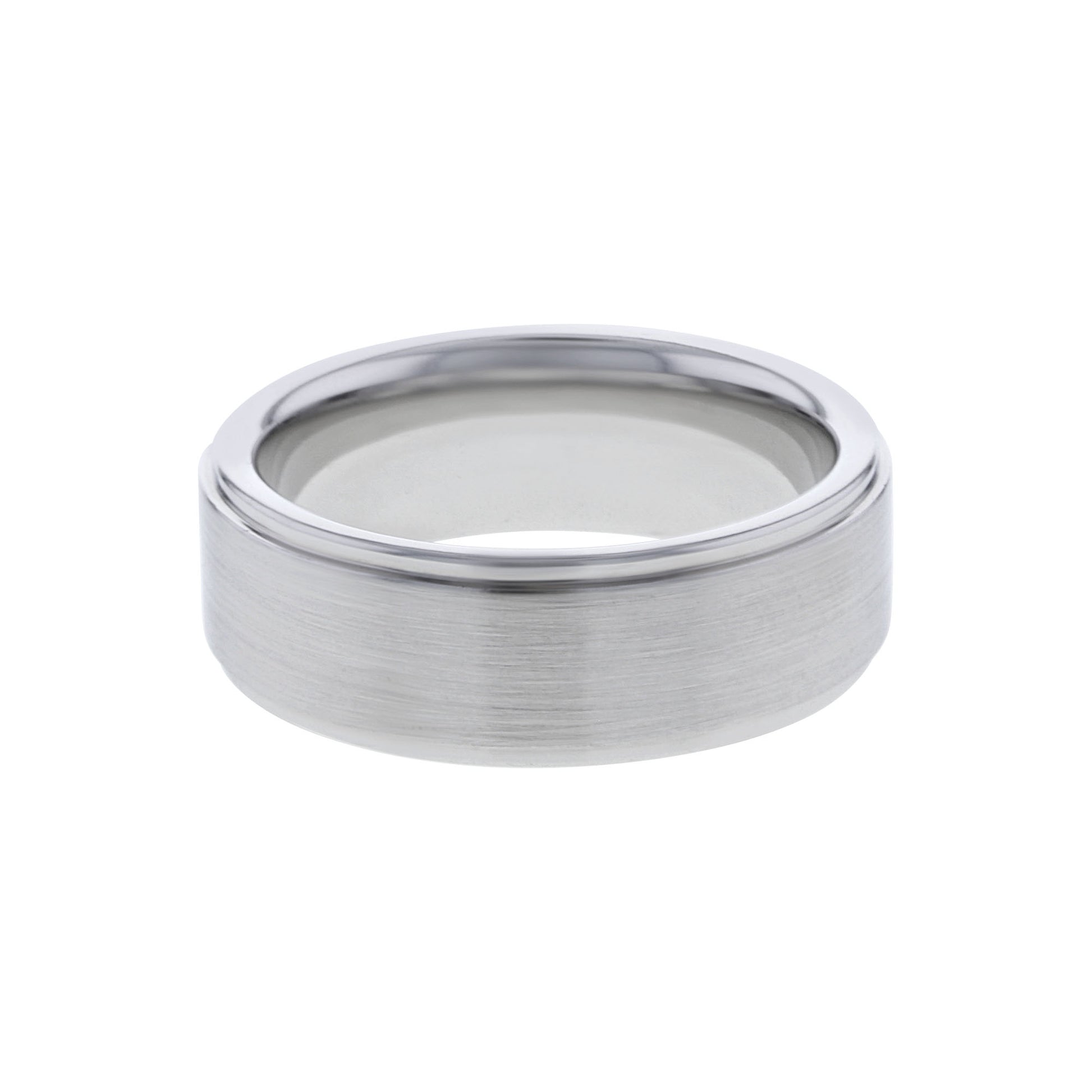 Caspian Serinium Grooved Wedding Ring - 8mm