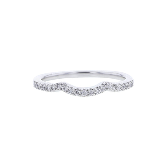 Aster Curved Diamond Wedding Ring