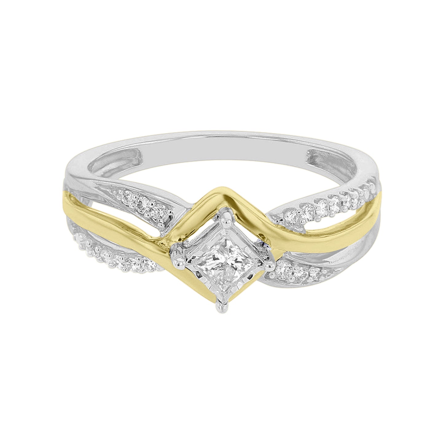 Bypass Princess Mirage Ready for Love Diamond Engagement Ring