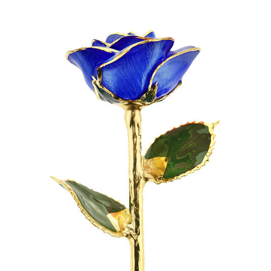 Royal Sapphire 24kt Gold Dipped Rose