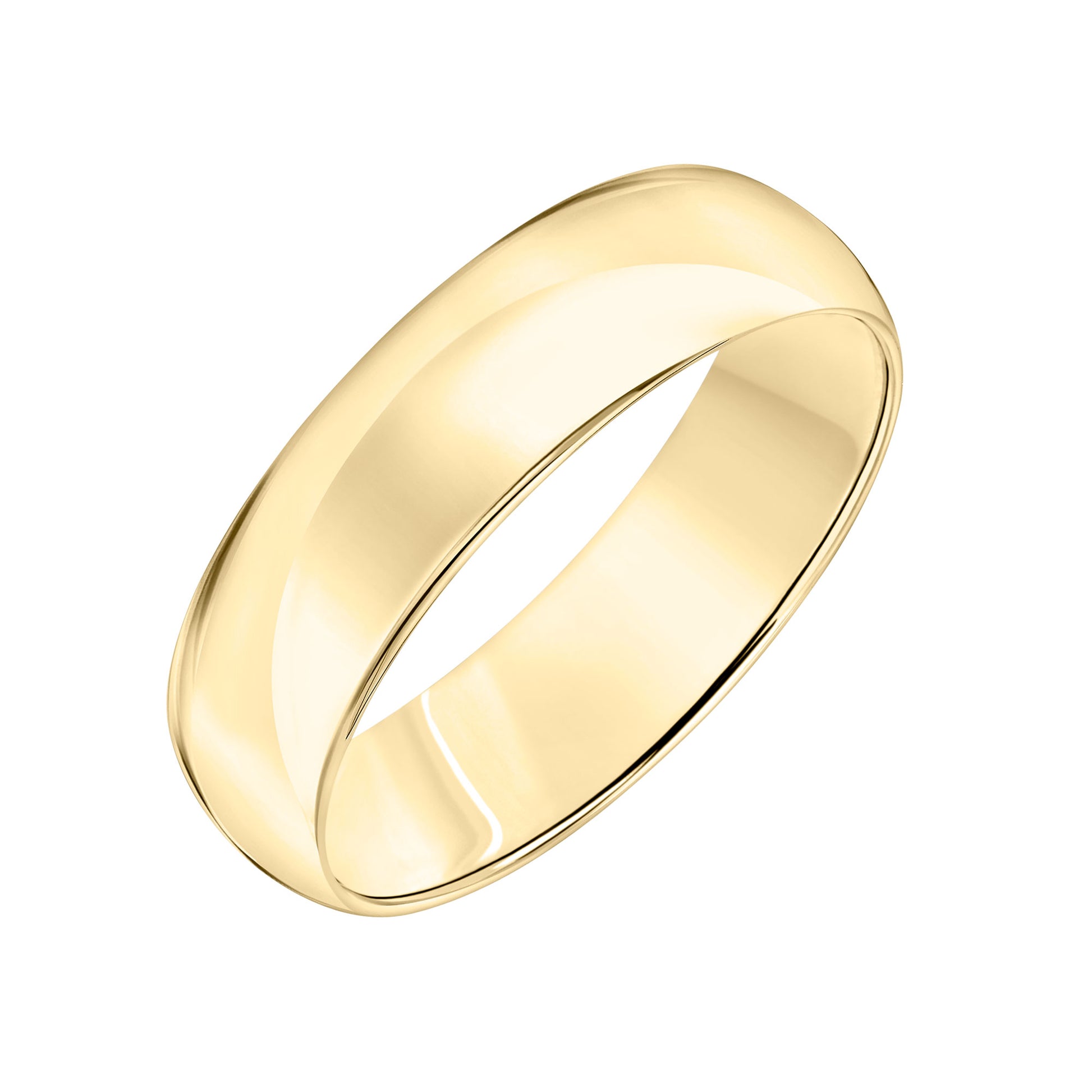 Roux 6mm Light Low Dome Wedding Ring