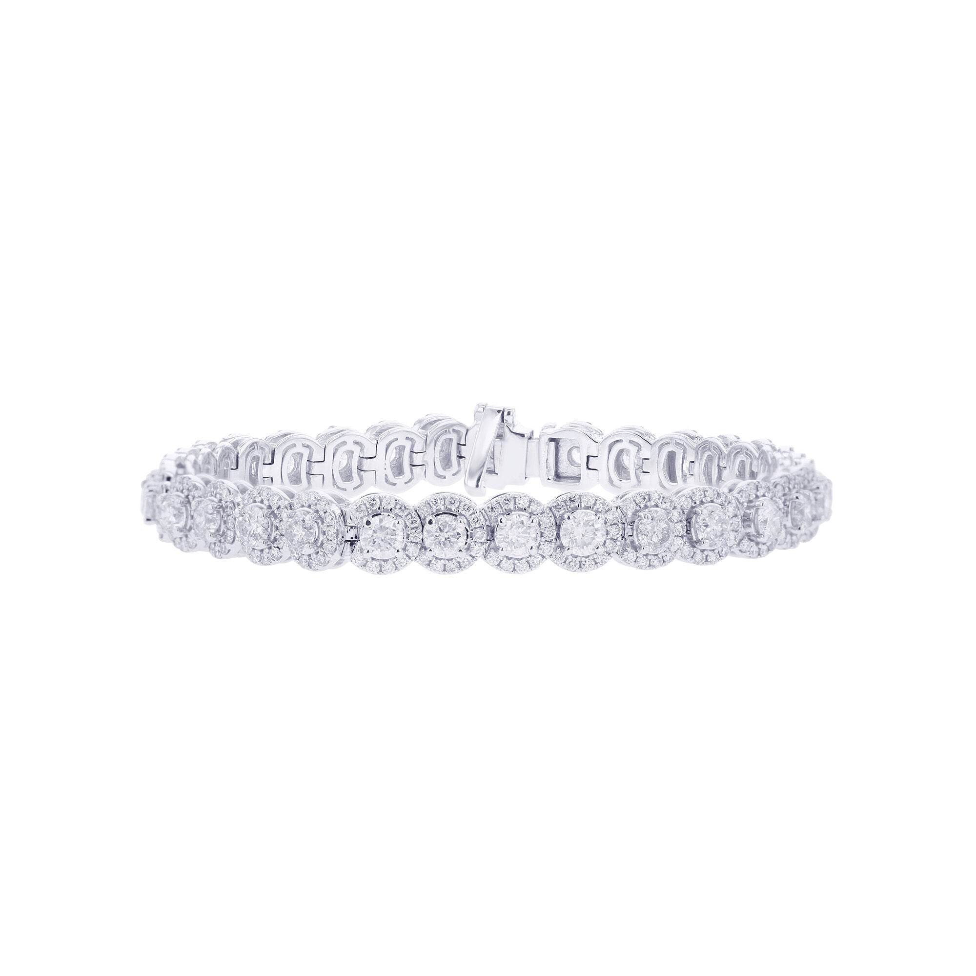 Halo Diamond Bracelet - Van Bercken Jewellery