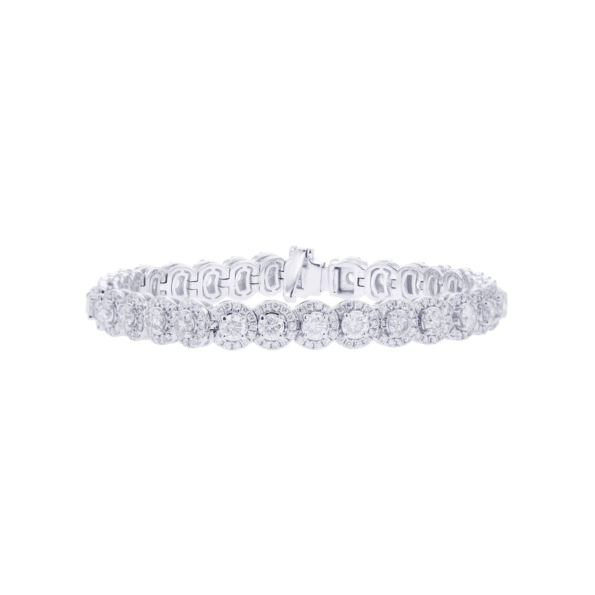 Kendall Halo Diamond Bracelet