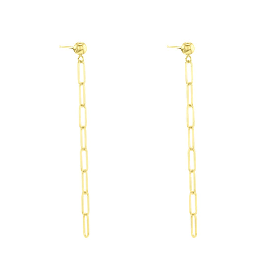 Tara Paper Clip Drop Earrings