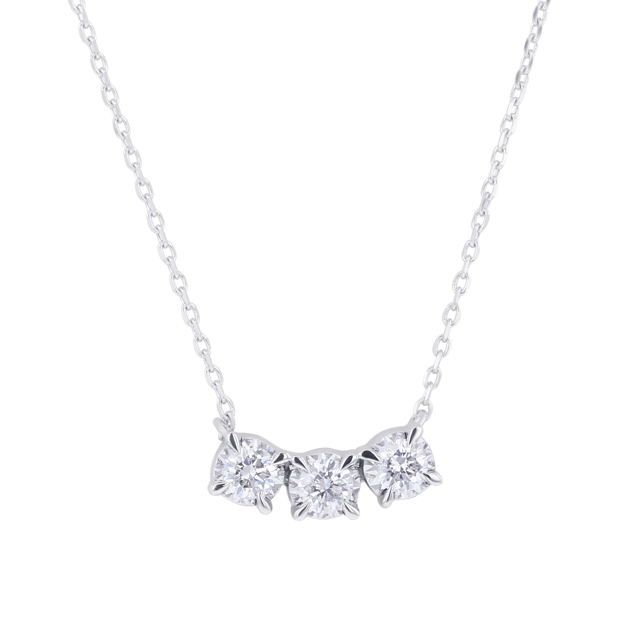 Silver Shine Silver Plated Double Line Diamond Necklace For Girls And Women  : Amazon.in: Fashion
