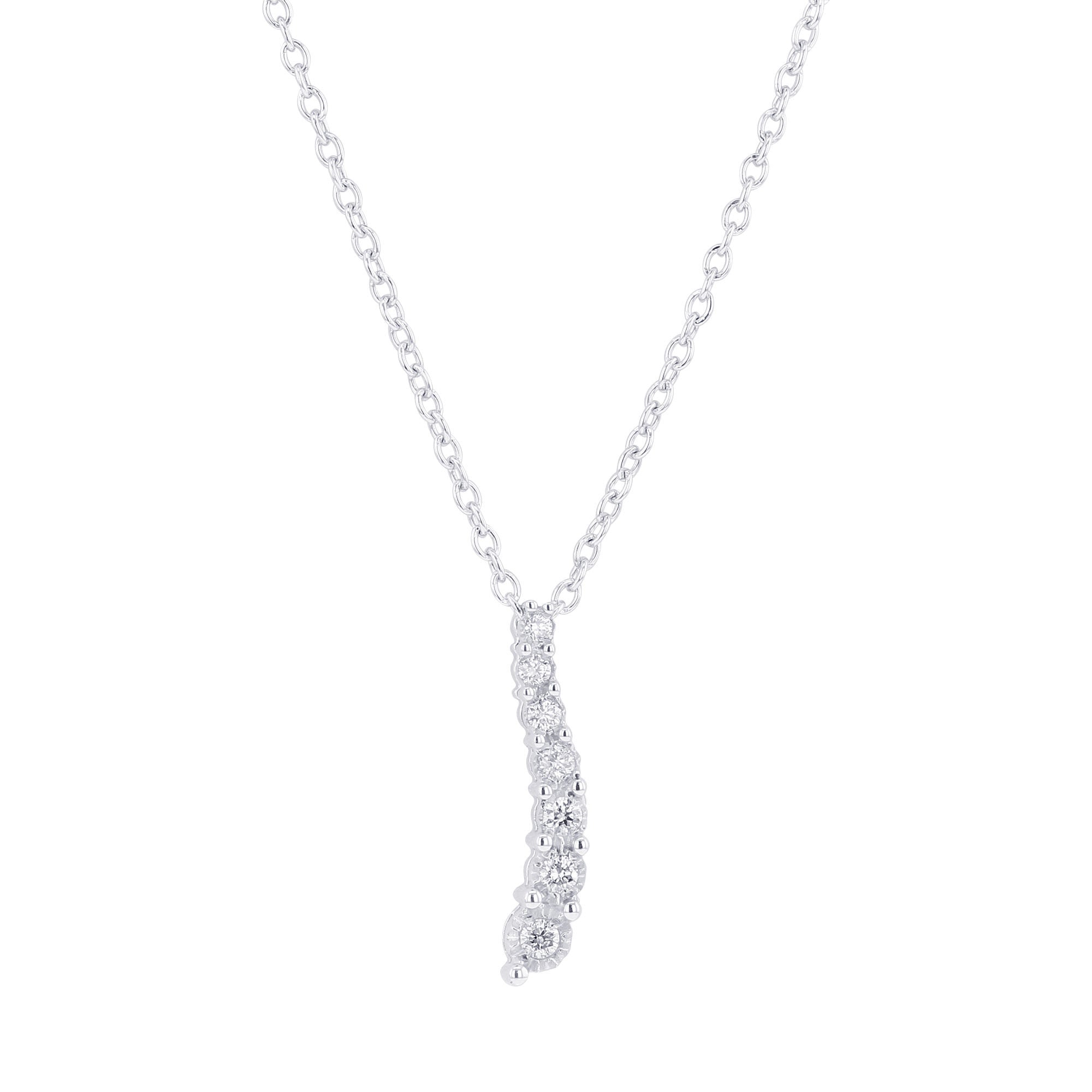 Silver Cascade Diamond Necklace – Steven Singer Jewelers