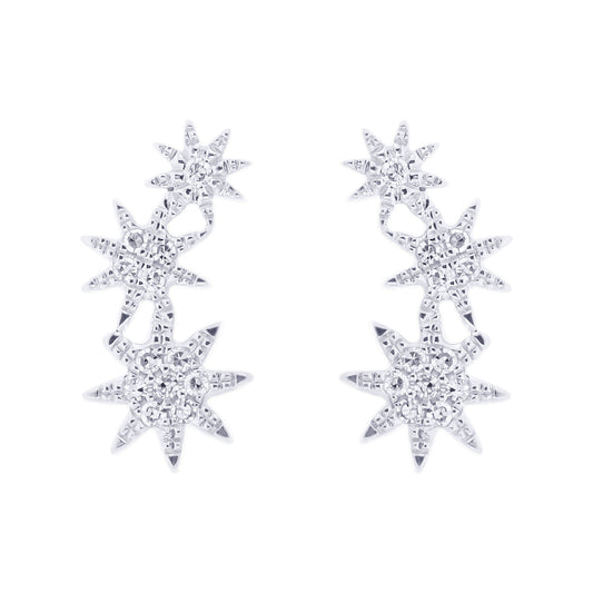 Cosmic Climber Diamond Earrings