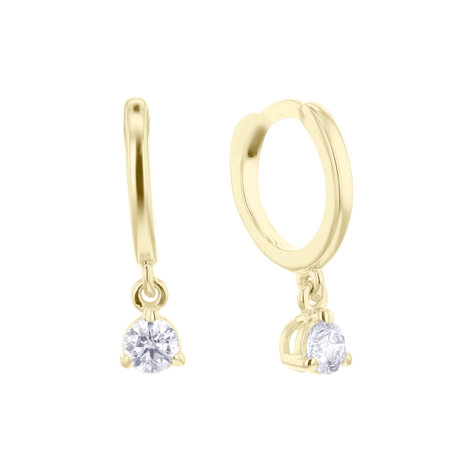 2023 New Trendy Crystal Letter V Dangle Earrings Gold/silver Color