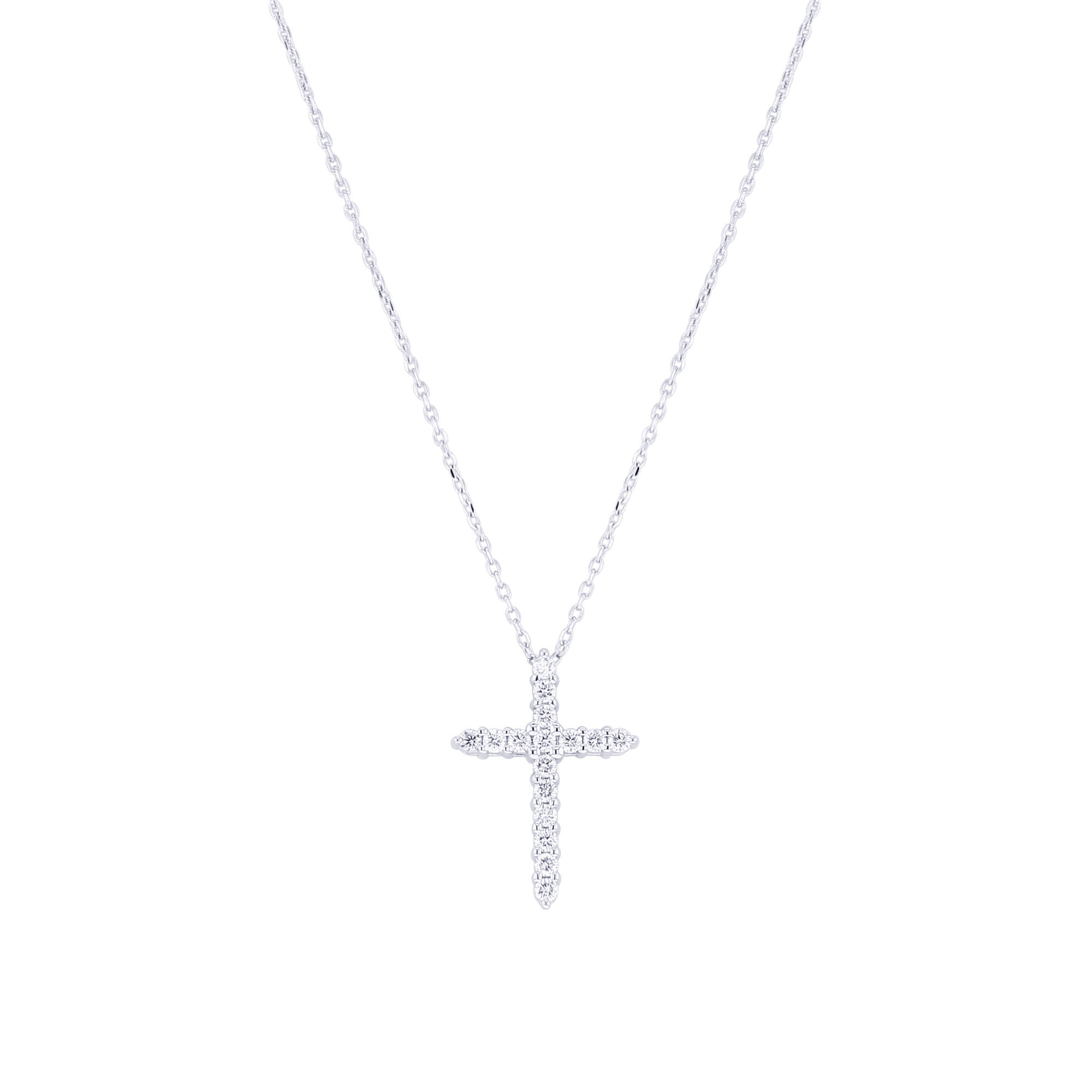 Crucifix hot sale diamond necklace