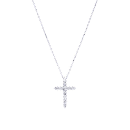 Faithful Cross Diamond Necklace 1/4ct