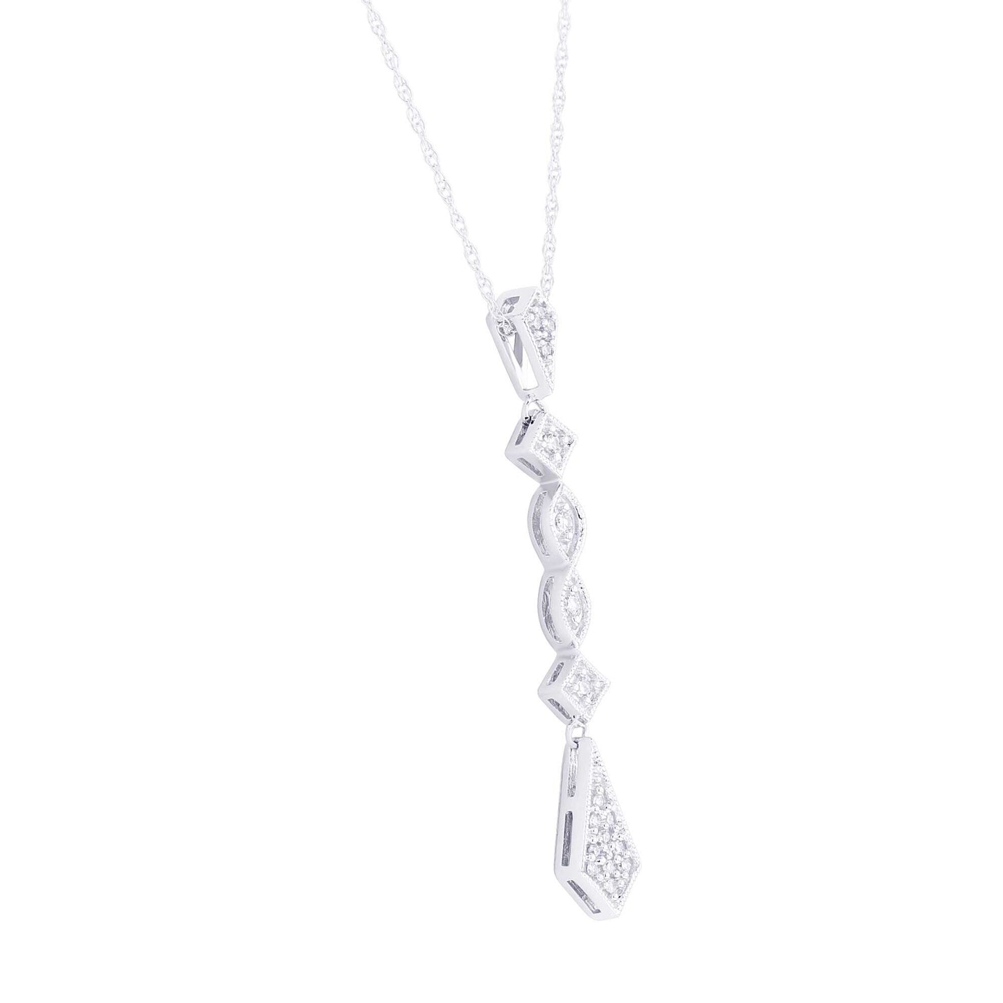 Trendsetter Drop Diamond Pendant