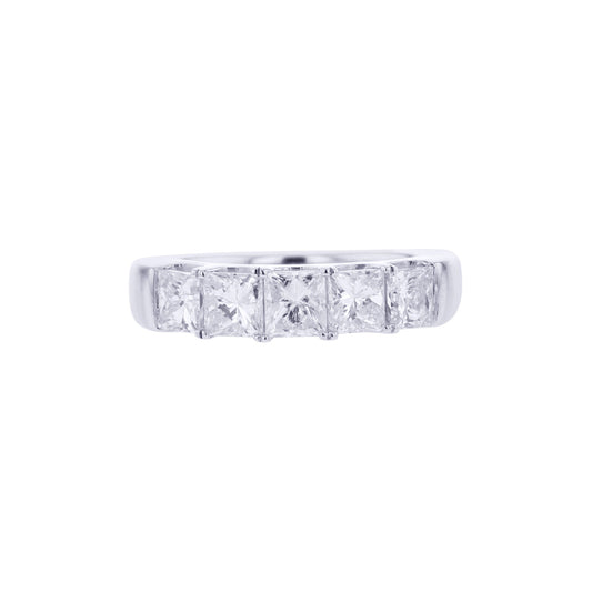 Diana Princess Cut Diamond Wedding Ring 1 5/8ct