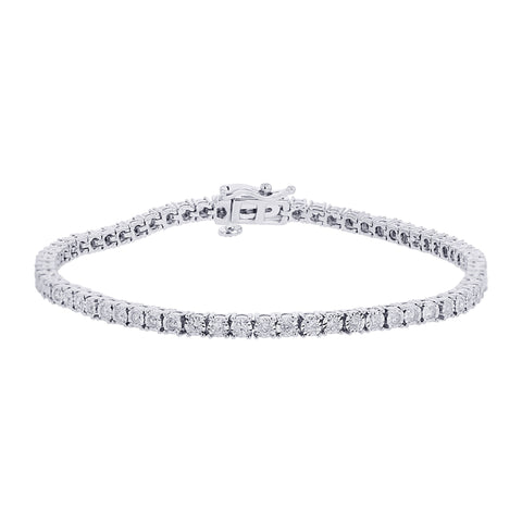 Silver Infinity Diamond Bracelet  Steven Singer Jewelers