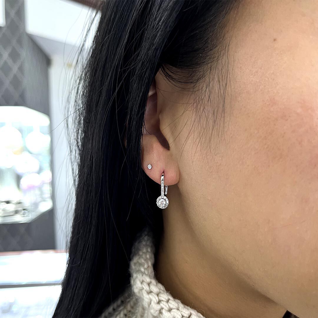 Luna Diamond Drop Earrings