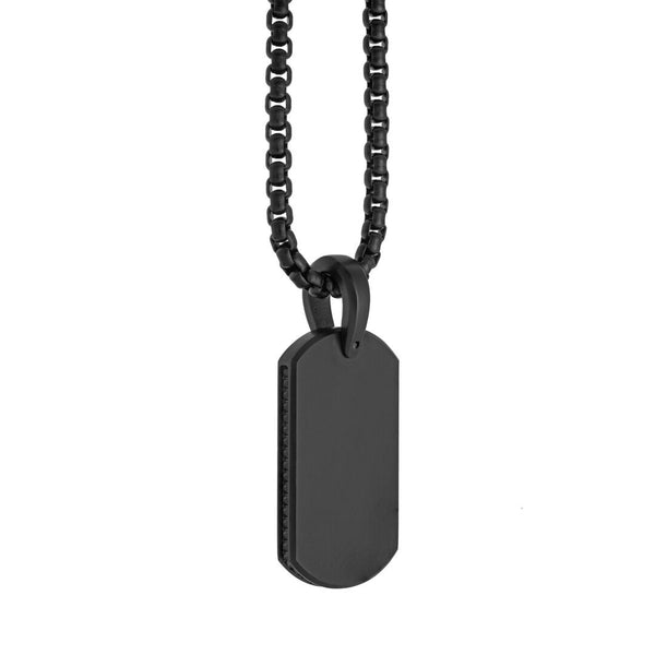 22 Gold Ion-Plated Dog Tag in Stainless Steel