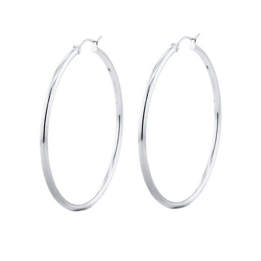 Classic Gold Hoop Earrings - 2x40MM