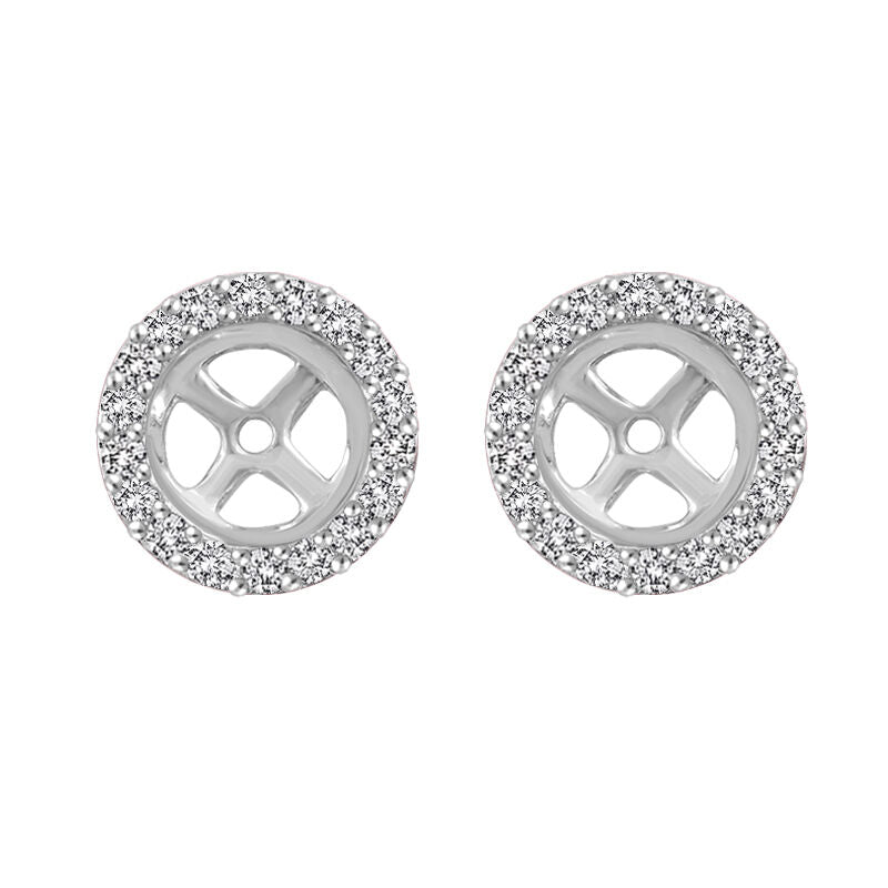 Classic Round Diamond Stud Jackets 1/5ct – Steven Singer Jewelers