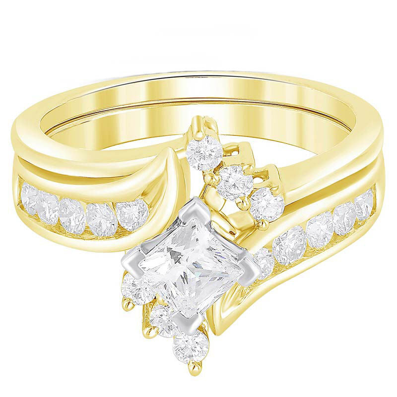 Princess Diamond Ready For Love Bridal Set 1ct – Steven Singer Jewelers