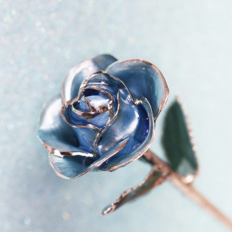 Blue on sale rose brooch