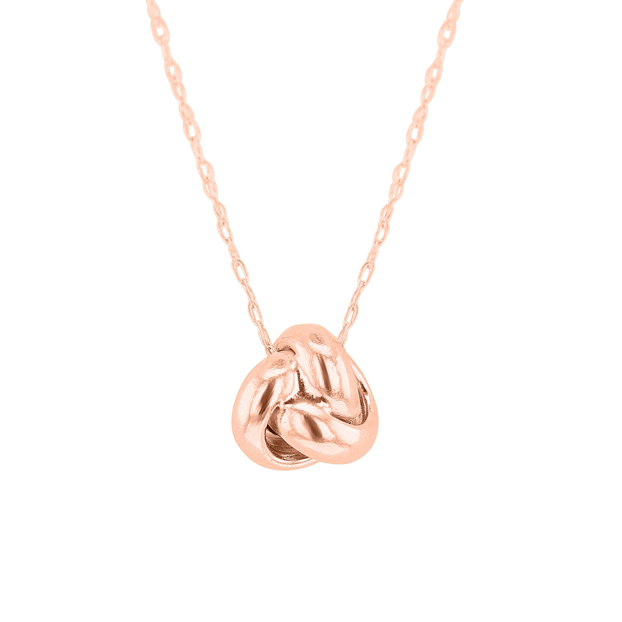 Bloomingdale's 14K Yellow Gold Love Knot Necklace, 18