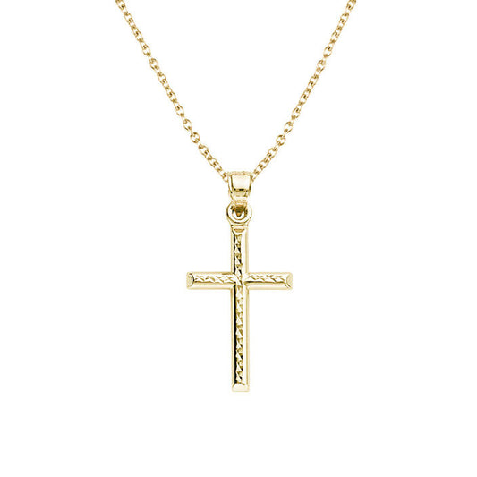 Crystal Cut Cross Necklace