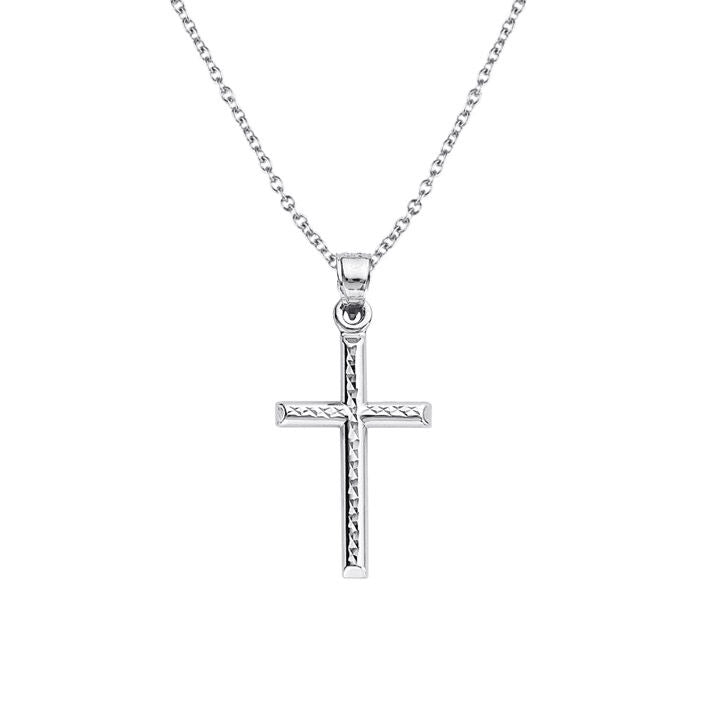 Cross hot sale crystal necklace