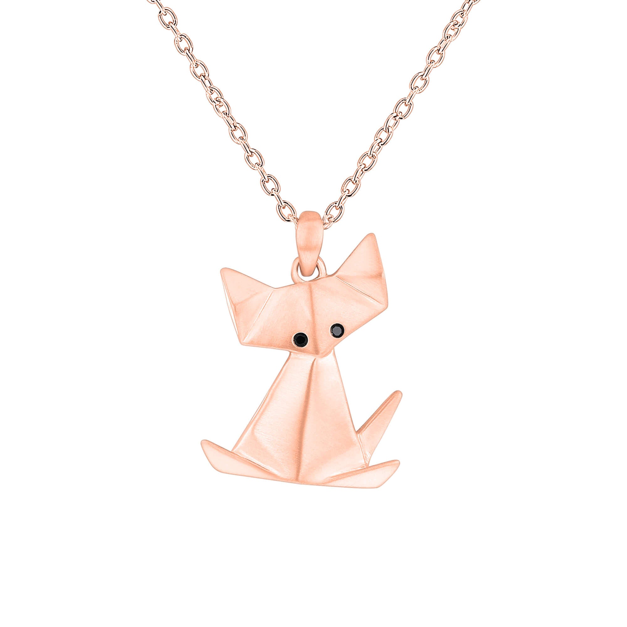 Origami Cat Diamond Necklace Steven Singer Jewelers