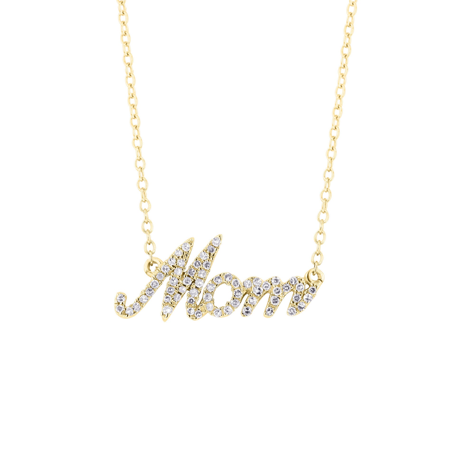 Classic Mom Diamond Necklace